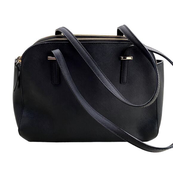 Kate Spade New York Cedar Street Leather Elissa Shoulder Tote Bag Black Small - Picture 15 of 16